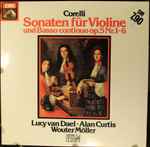 Cover for album: Corelli - Lucy van Dael, Alan Curtis (2), Wouter Möller – Sonaten Für Violine Und Basso Continuo Op. 5 Nr. 1~6(LP, Stereo)