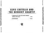 Cover for album: Elvis Costello & The Brodsky Quartet – Taking My Life In Your Hands / Interview(CD, Promo)