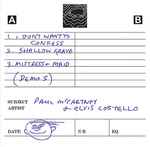 Cover for album: Paul McCartney + Elvis Costello – (Demos)(Cassette, Single Sided, Record Store Day)