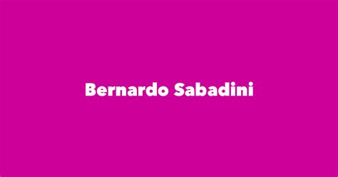 image Bernardo Sabadini