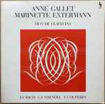 Cover for album: Anne Gallet, Marinette Extermann - J.S. Bach / G. F. Haendel / F. Couperin – Duo De Clavecins(LP, Album, Stereo)