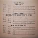 Cover for album: The Manitoba Trio, Claude Debussy, Henry Cowell – Trio In G / Trio In Nine Short Movements(LP, Album)