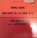 Cover for album: Johannes Brahms - Joerg Demus, Members Of The Barylli Quartet – Piano Quartet No. 1 In G Minor, Op. 25