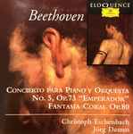 Cover for album: Beethoven, Christoph Eschenbach, Boston Symphony Orchestra, Seiji Ozawa, Jörg Demus, Wiener Singverein, Wiener Symphoniker, Ferdinand Leitner – Piano Concerto No. 5 Op. 73 