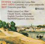 Cover for album: Devienne, Saint-Saëns, Ibert, Peter-Lukas Graf, Claude Starck, English Chamber Orchestra, Raymond Leppard – Concerto No 2 Pour Flute / Concert No 1 Pour Violoncelle / Concert Pour Flute