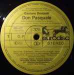 Cover for album: Don Pasquale(LP)