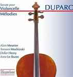 Cover for album: Duparc, Alain Meunier, Tomomi Mochizuki, Didier Henry, Anne Le Bozec – Sonate Pour Violoncelle; Mélodies(CD, Album)
