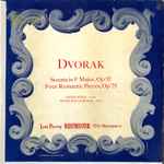 Cover for album: Dvorak - Peter Rybar, Franz Holletschek – Sonata In F Major, Op 57 / Four Romantic Pieces, Op 75(LP, Mono)