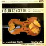 Cover for album: Ruggiero Ricci, Sargent, London Symphony Orchestra, Tchaikovsky  /  Dvorak – Violin Concerto In D Major, Op. 35 / In A Minor, Op. 53