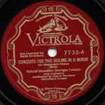 Cover for album: Yehudi Menuhin - Georges Enesco – Concerto For Two Violins In D Minor - 1 St Movement-Vivace / 2nd Movement-Largo Ma Non Tanto