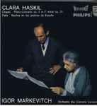 Cover for album: Chopin / Falla – Clara Haskil, Igor Markevitch, Orchestre des Concerts Lamoureux – Piano Concerto No. 2 In F Minor Op. 21 / Noches En Los Jardines De España