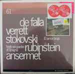 Cover for album: De Falla, Verrett, Stokovski, Rubinstein, Ansermet – El Amor Brujo; Notti Nei Giardini di Spagna(LP, Compilation)