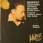 Cover for album: Heifetz, Stravinsky, Benjamin, Wieniawski, Castelnuovo-Tedesco, Falla, Brahms, Primrose, Piatigorsky – Suite Italienne / Romantic Fantasy(CD, Compilation)