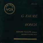 Cover for album: G. Faure / Ninon Vallin, Maurice Faure – Songs(LP, 10