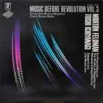 Cover for album: Toshi Ichiyanagi, Morton Feldman – Music Before Revolution Vol.3(LP, Album, Promo)