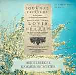 Cover for album: Johann Caspar Ferdinand Fischer, Heidelberger Kammerorchester – Journal Du Printems