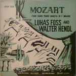 Cover for album: Mozart Played By Lukas Foss And Walter Hendl – Four Hand Piano Sonata In F Major(LP, Mono)