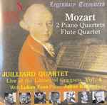 Cover for album: Mozart - Juilliard Quartet, Lukas Foss, Julius Baker – 2 Piano Quartets / Flute Quartet . Live At The Libray Of Congress Vol.4(CD, Album)