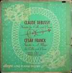 Cover for album: Marcel Hubert (2), Harold Dart, Claude Debussy, César Franck – Sonata For Cello And Piano / Sonata In A Major For Cello And Piano