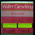 Cover for album: Walter Gieseking With Herbert von Karajan Conducting The Philharmonia Orchestra - Mozart / Franck – Concerto No. 23 In A Major For Piano And Orchestra - (K. 488) / Symphonic Variations For Piano And Orchestra(LP, Mono)