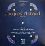 Cover for album: Franck, Fauré, Jacques Thibaud, Alfred Cortot – Sonatas For Violin & Piano