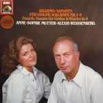 Cover for album: Brahms / Franck, Anne-Sophie Mutter ∙ Alexis Weissenberg – Sonaten Für Violine & Klavier Nr. 1-3 / Sonate Für Violine & Klavier in A