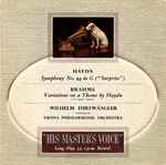 Cover for album: Haydn / Brahms - Wilhelm Furtwängler, Vienna Philharmonic Orchestra – Symphony No 94 In G (