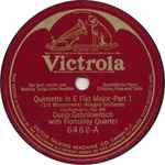 Cover for album: Ossip Gabrilowitsch With Flonzaley Quartet – Quintette In E Flat Major - Part 1 / Quintette In E Flat Major - Part 2(Shellac, 12