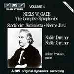 Cover for album: Niels W. Gade, Roland Pöntinen, The Stockholm Sinfonietta, Neeme Järvi – The Complete Symphonies, Volume 4 - No.5 In D Minor / No.6 In G Minor(CD, Album)