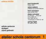 Cover for album: Schola Cantorum Stuttgart | Clytus Gottwald – Atelier Schola Cantorum(CD, )