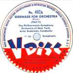 Cover for album: The Philharmonic-Symphony Orchestra Of New York, Artur Rodzinski ,  Conductor/ Morton Gould And His Orchestra – Serenade For Orchestra / Tropical