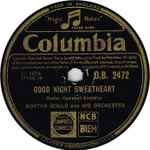 Cover for album: Good Night Sweetheart / My Silent Love (Jazz Nocturne)(Shellac, 10