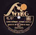 Cover for album: Django Reinhardt, Stephane Grappelly Et Le Quintette Du Hot Club De France – Blues / Yours And Mine(Shellac, 10