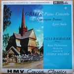 Cover for album: Grieg, Royal Philharmonic Orchestra, Gina Bachauer, George Weldon – Piano Concerto In A Minor, Norwegian Dances, Op.35, Lyric Suite, Op.54