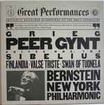 Cover for album: Grieg / Sibelius / New York Philharmonic, Leonard Bernstein – Peer Gynt Suites No. 1 & 2 / Valse Triste, Finlandia, The Swan Of Tuonela