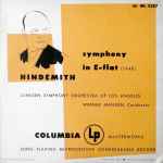 Cover for album: Hindemith - Janssen Symphony Orchestra Of Los Angeles, Werner Janssen – Symphony In E-flat(LP, Mono)