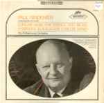 Cover for album: Paul Hindemith And  The Philharmonia Orchestra – Concert Music For Strings And Brass / Symphony In B Flat For Concert Band