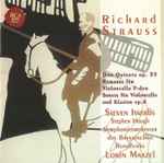 Cover for album: Richard Strauss - Steven Isserlis, Stephen Hough, Symphonieorchester Des Bayerischen Rundfunks, Lorin Maazel – Don Quixote Op. 35 / Romanze Für Violoncello F-dur / Sonate Für Violoncello Und Klavier Op. 6(CD, )