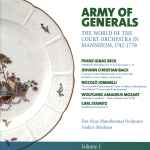 Cover for album: Anders Muskens, Franz Ignaz Beck, Johann Christian Bach, Wolfgang Amadeus Mozart, Niccolò Jommelli, Carl Stamitz – Army of Generals: The World of the Court Orchestra in Mannheim(CD, )