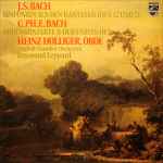 Cover for album: J.S. Bach / C.Ph.E. Bach - Heinz Holliger • English Chamber Orchestra • Raymond Leppard – Sinfonien & Oboekonzerte