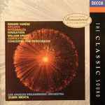 Cover for album: Edgard Varèse, William Kraft / Los Angeles Philharmonic Orchestra, Zubin Mehta – Arcana, Integrales, Ionisation / Contextures / Concerto For Percussion(CD, Compilation, Reissue, Remastered)