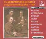 Cover for album: Amar-Hindemith Quartet - Mozart, Beethoven, Dvořák, Verdi, Reger, Hindemith, Bartók, Křenek, Stravinsky – Complete Recordings 1925 - 1928(3×CD, Compilation)