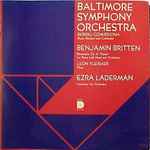 Cover for album: Baltimore Symphony Orchestra, Sergiu Comissiona, Leon Fleisher - Benjamin Britten / Ezra Laderman – Diversions On A Theme (For Piano Left Hand And Orchestra) / Concerto For Orchestra