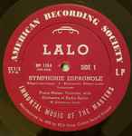 Cover for album: Lalo, Franz Melser, Orchestra Of Radio Berlin – Symphonie Espagnole(10