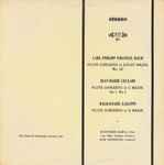 Cover for album: Carl Philipp Emanuel Bach / Jean-Marie Leclair / Baldassare Galuppi / Jean-Pierre Rampal / Saar Radio Chamber Orchestra / Karl Ristenpart – Flute Concerto In B Flat Major, Wq. 167 / Flute Concerto In C Major, Op. 7, No. 3 / Flute Concerto In D Major(LP)