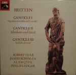 Cover for album: Britten, Robert Tear / James Bowman (2) / Alan Civil / Philip Ledger – Canticles(LP)