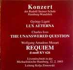 Cover for album: György Ligeti, Charles Ives, Wolfgang Amadeus Mozart Leitung Kolja Zimowski – Konzert Der Rudolf-Steiner-Schule Hamburg-Wandsbek(CD, Album)