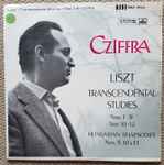 Cover for album: Liszt, Georges Cziffra – Transcendental Studies Nos. 1-9 10-12, Hungarian Rhapsodies Nos. 9, 10 & 13(2×LP, Album, Mono)