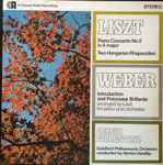 Cover for album: Liszt, Weber, Sergio Fiorentino, Guildford Philharmonic Orchestra Conducted By Vernon Handley – Piano Concerto No 2 In A Major / Two Hungarian Rhapsodies / Introduction And Polonaise Brillante(LP, Album, Stereo)