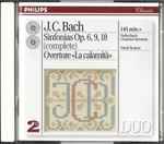 Cover for album: J.C. Bach - Netherlands Chamber Orchestra, David Zinman – Sinfonias Op.6, 9, 18 (Complete) / Ouverture 